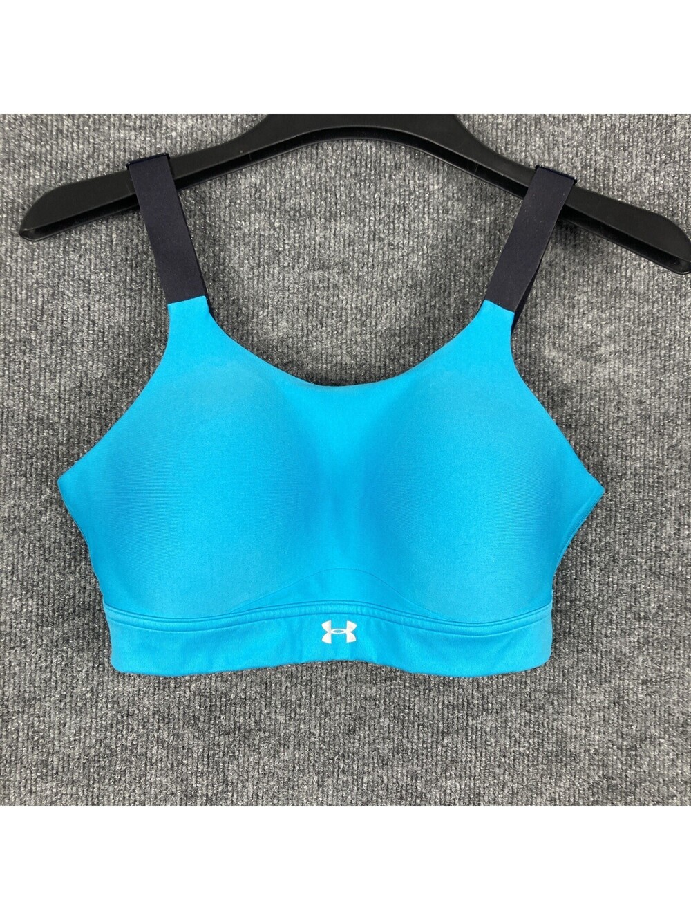 Under Armour Size 34D Adjustable Padded Athletic Gym Running Teal Sports Bra EUC
